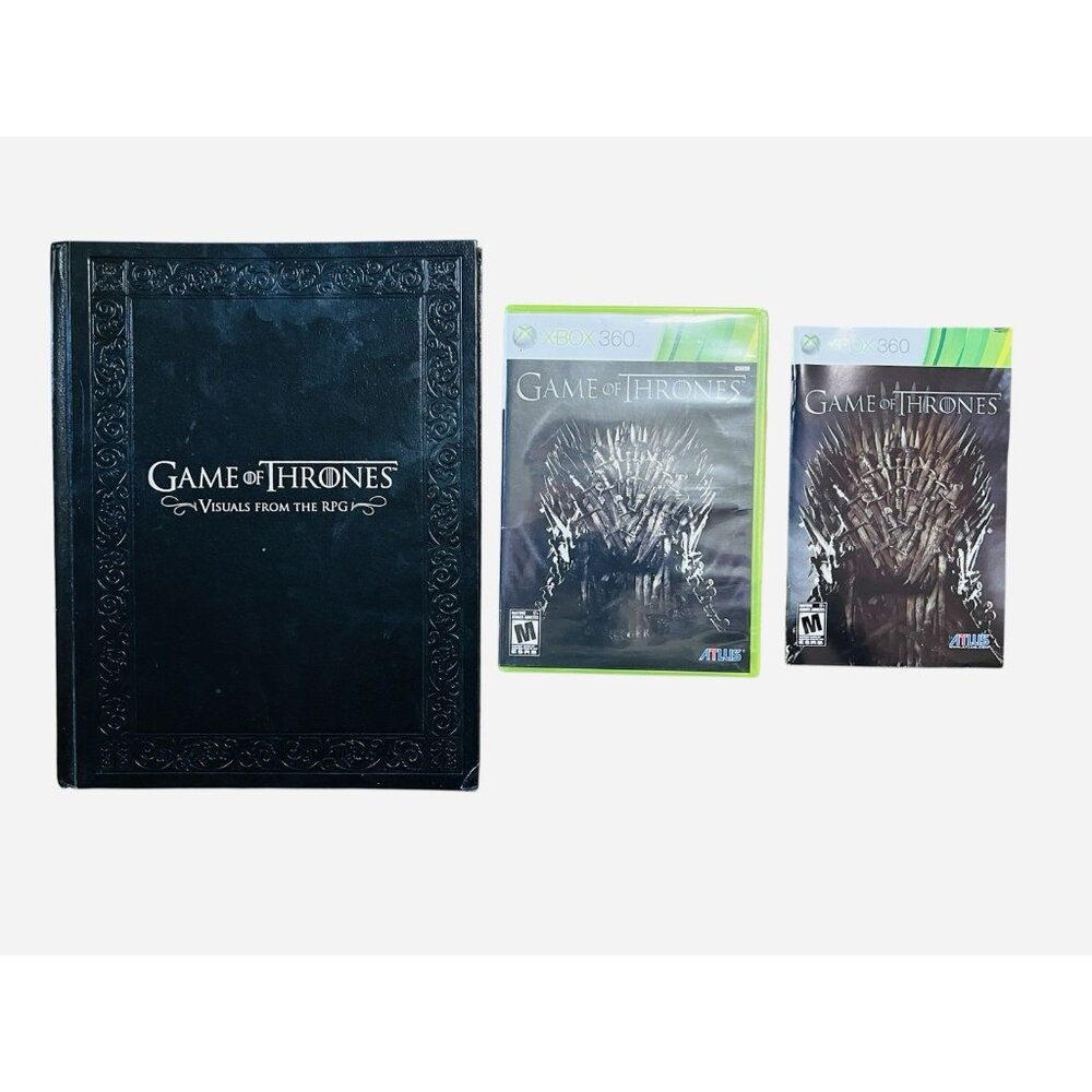 Game of Thrones (Xbox 360) - Complete - CLEAN With Visuals Book